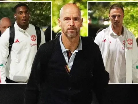 Dàn sao Quỷ đỏ ủ rũ đi tàu về Manchester