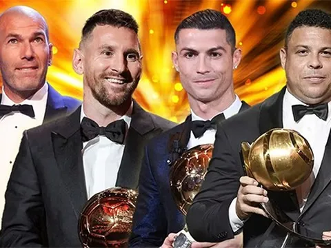 10 cầu thủ có số lượng giải thưởng cá nhân nhiều nhất trong lịch sử bóng đá