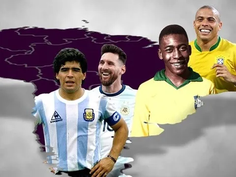 10 siêu sao Nam Mỹ hay nhất mọi thời đại: Messi đứng sau 2 người