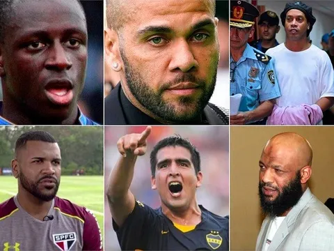 Những cầu thủ từng xộ khám trước Dani Alves