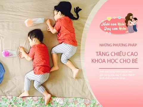 Anh trai uống viên canxi, em gái uống sữa, sau 5 năm chênh lệch chiều cao rõ ràng