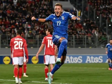 Tuyển Ý giành 3 điểm đầu tiên ở vòng loại EURO 2024