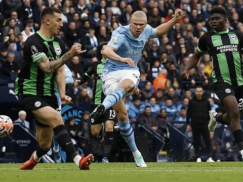 Man City lập kỷ lục mới sau chiến thắng trước Brighton
