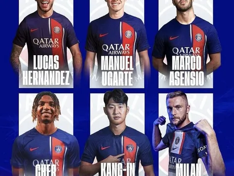 CHÍNH THỨC: PSG công bố một lượt 6 tân binh