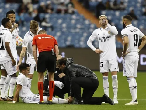 Cầu thủ Real Madrid chấn thương nặng, nghỉ 6-7 tuần
