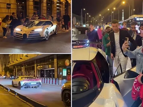 Ronaldo dạo phố với xế hộp đắt đỏ