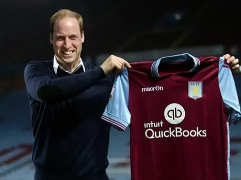 Hoàng tử Anh vào tận phòng thay đồ để động viên Aston Villa