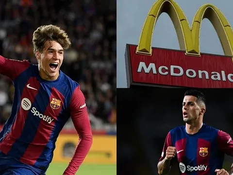 Cancelo "đòi nợ" Guiu sau bàn thắng ra mắt Barca