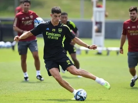 Havertz chiếm trọn niềm tin của Arteta trên sân tập