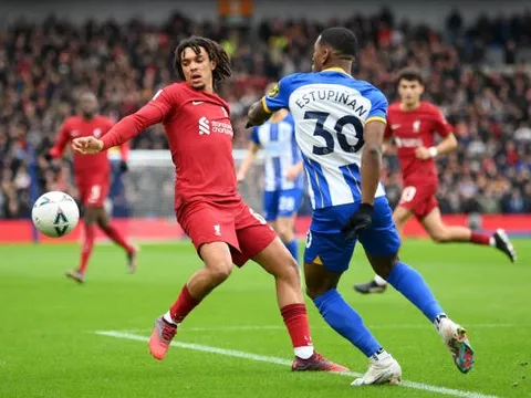 5 tắc bóng, 1 kiến tạo, 'cỗ máy' Brighton quá xuất sắc trước Liverpool