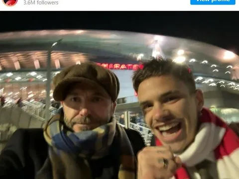 David Beckham bị con trai 'troll' sau thất bại của Man Utd