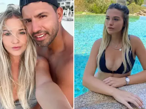 Aguero chia tay bạn gái nóng bỏng