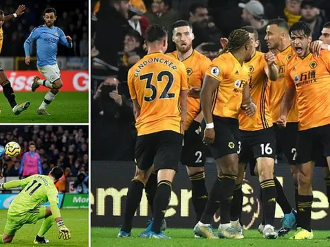 Thẻ đỏ oan nghiệt, Man City thua ngược cay đắng trước Wolves