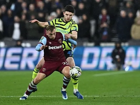 Một mình Declan Rice là không đủ để gồng gánh Arsenal