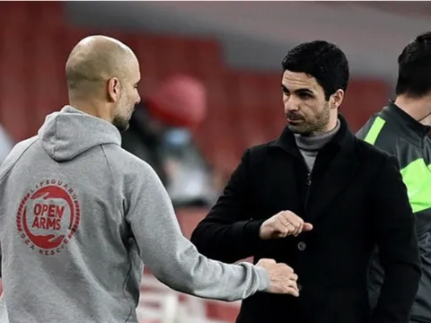 Arteta: Đối đầu liên tục không thay đổi tình bạn của tôi và Pep