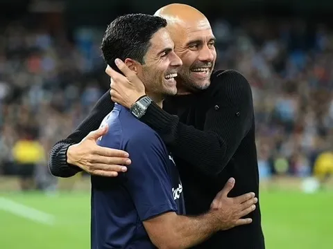 Arteta nói 'không' khi nhận câu hỏi về Pep Guardiola