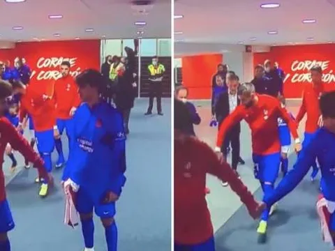 Griezmann nhầm tưởng Felix là linh vật trong trận thắng của Atletico