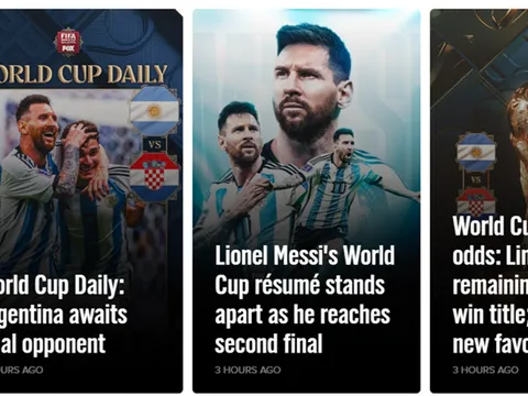 Báo chí thế giới nói gì về chiến thắng của Argentina