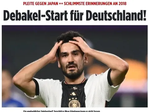 Báo Đức choáng váng khi đội nhà thua Nhật Bản