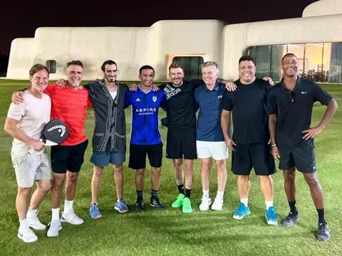 Beckham, Ro béo và dàn huyền thoại tụ họp tại Qatar