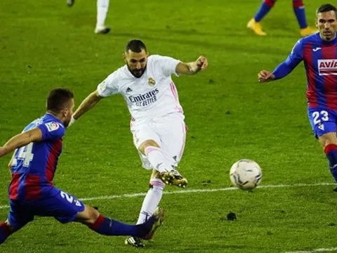 Benzema đanh "gánh" Real Madrid còng lưng