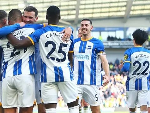 Cất Mitoma, Brighton nghiền nát đối thủ 6 bàn