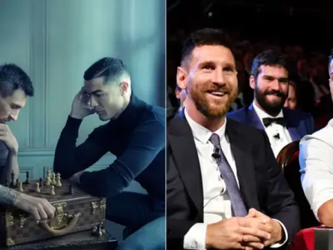 Bức ảnh thế kỷ của Messi và Ronaldo