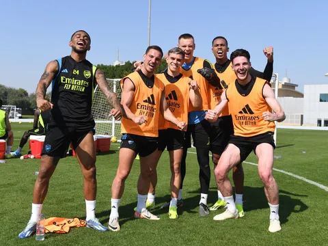 Buổi tập của Arsenal; Odegaard và Arteta suy tư