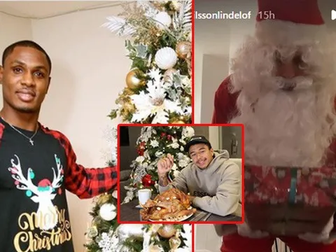 Các sao Man Utd đón Giáng Sinh: Lindelof "tấu hài", Lingard nghiêm túc đến lạ