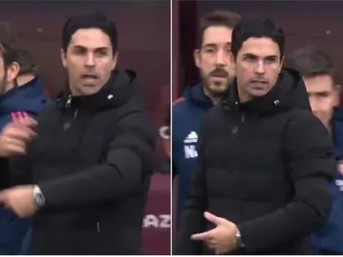 Mikel Arteta lại nổi giận với trọng tài