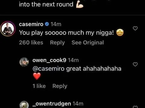 Casemiro có nguy cơ bị treo giò vì gọi Bruno bằng từ nhạy cảm