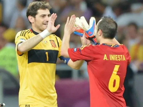 Casillas và Iniesta nối gót Salah, Mahrez