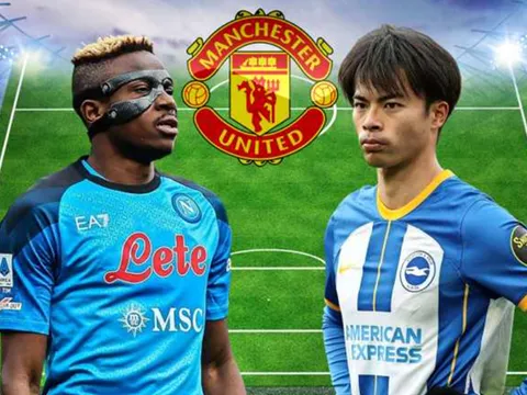 Chiêu mộ Mitoma và Osimhen, Man Utd sẽ có siêu đội hình