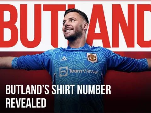 CHÍNH THỨC! Số áo của Jack Butland tại Man Utd