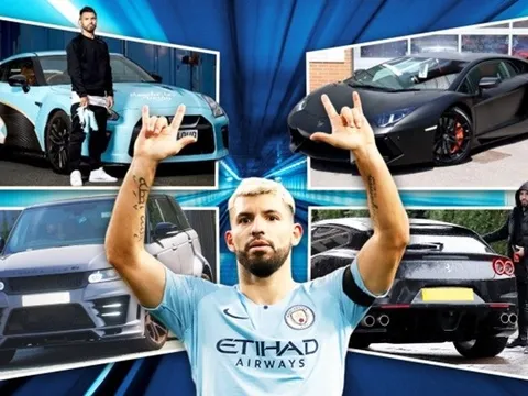 Choáng váng với bộ sưu tập siêu xe đẳng cấp của Aguero