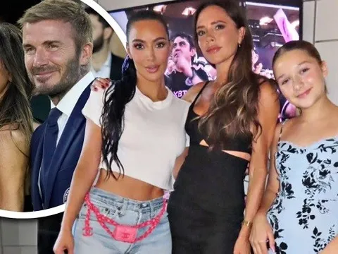 Con gái Beckham đã lớn, xuất hiện lung linh ngày Messi ra mắt