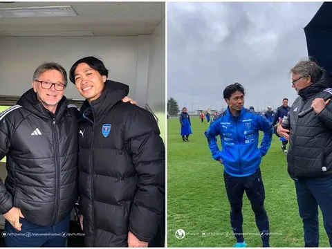 HLV Philippe Troussier xem giò Công Phượng tại Nhật Bản
