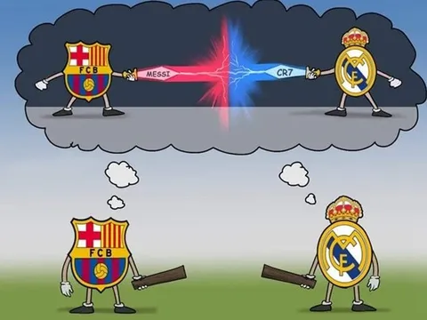 Cười té khói với loạt ảnh chế El Clasico