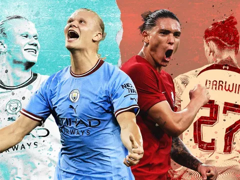 Đẳng cấp khác biệt giữa Haaland và Nunez