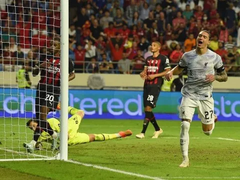 Darwin Nunez lập cú đúp, Livepool hủy diệt AC Milan