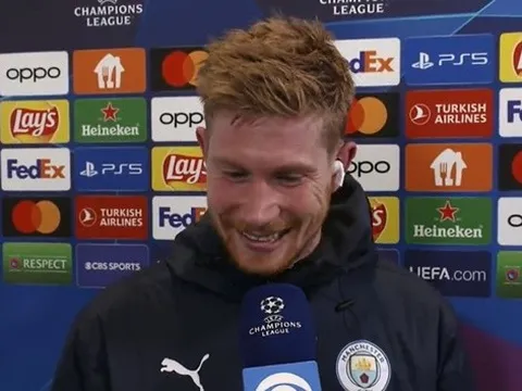 De Bruyne phản ứng với chiến thắng đẳng cấp của Man City