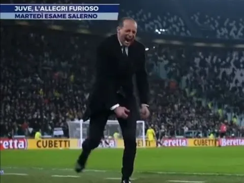 Di Maria khiến Max Allegri nổi điên, đấm tay vào hư không