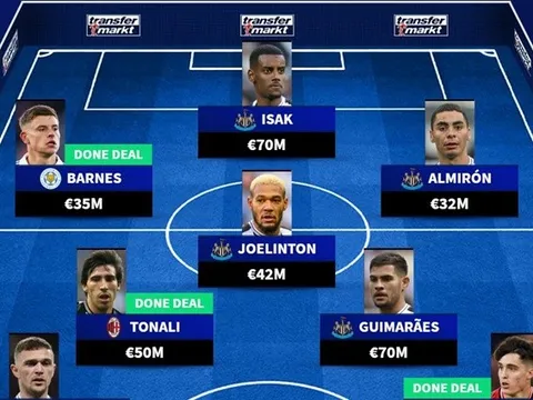 Đội hình chất lượng của Newcastle: 3 chữ ký mới; Vượt ngưỡng 400 triệu