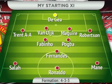2 Đội hình kết hợp mạnh nhất của Man Utd - Liverpool