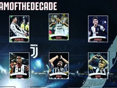 Đội hình tiêu biểu của Juventus trong thập kỷ qua: Bất ngờ với Ronaldo