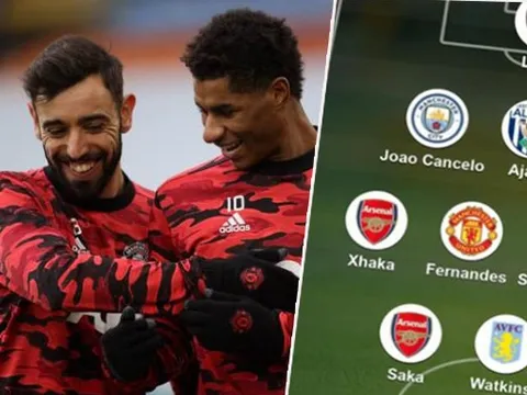 Đội hình tiêu biểu vòng 15 Ngoại hạng Anh: Man Utd góp 2 cái tên