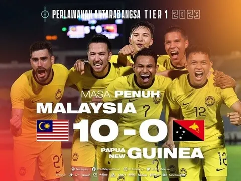 ĐT Malaysia thắng trận đậm nhất sau 5 thập kỷ