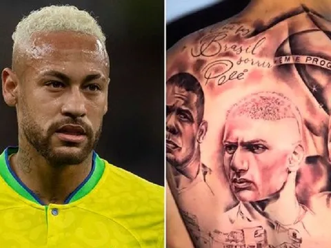 Được Richarlison xăm hình trên lưng, Neymar phản ứng cực phũ