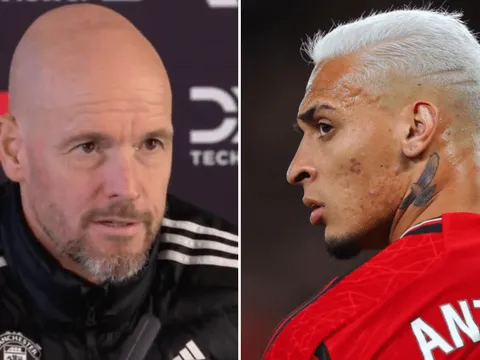 Phản ứng của Ten Hag khi Antony tái xuất