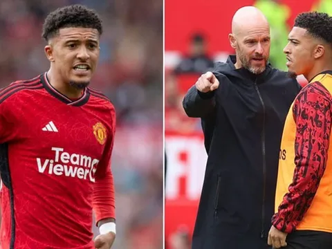 Ten Hag gây 'sốc toàn tập' khi phát biểu điều này về Sancho